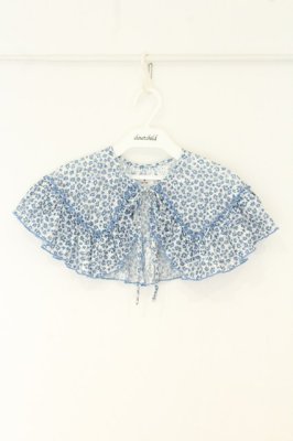 Preview of flower lace collar　つけ襟 サックス