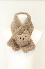 画像1: merry jenny / bearティペット ライトブラウン O-26-08-12-1025-LO-ZA-OW-OS (1)