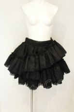 画像1: Vallee lys / Petale Voile Skirt ブラック O-26-08-12-1027-GO-SK-YM-OS (1)