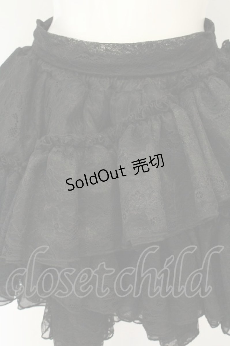 画像2: Vallee lys / Petale Voile Skirt ブラック O-26-08-12-1027-GO-SK-YM-OS (2)