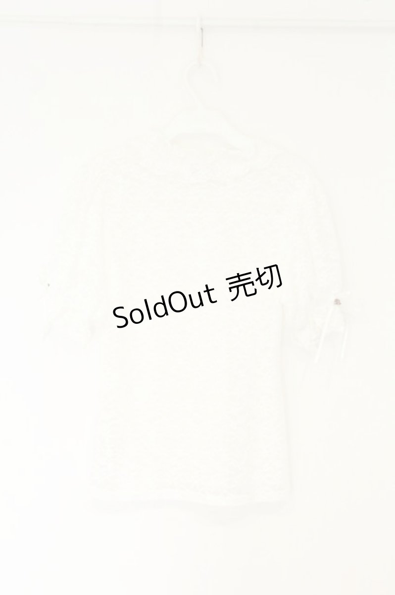 画像3: axes femme POETIQUE / 総レースパフ袖プルオーバー M シロ O-26-08-12-1029-AX-TO-OW-OS (3)