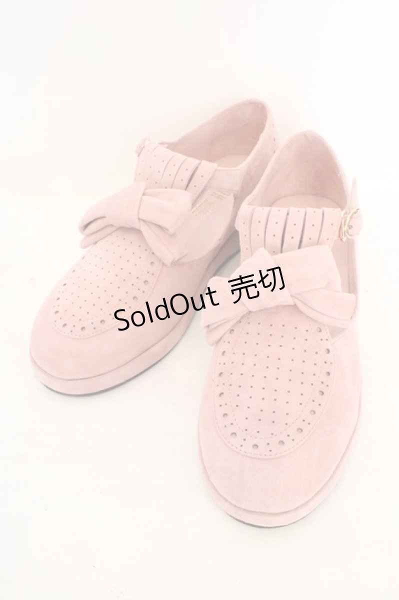 画像1: PINK HOUSE / スウェードパンチングシューズ 3(M) ピンク O-26-08-12-083-LO-SH-OW-OS (1)
