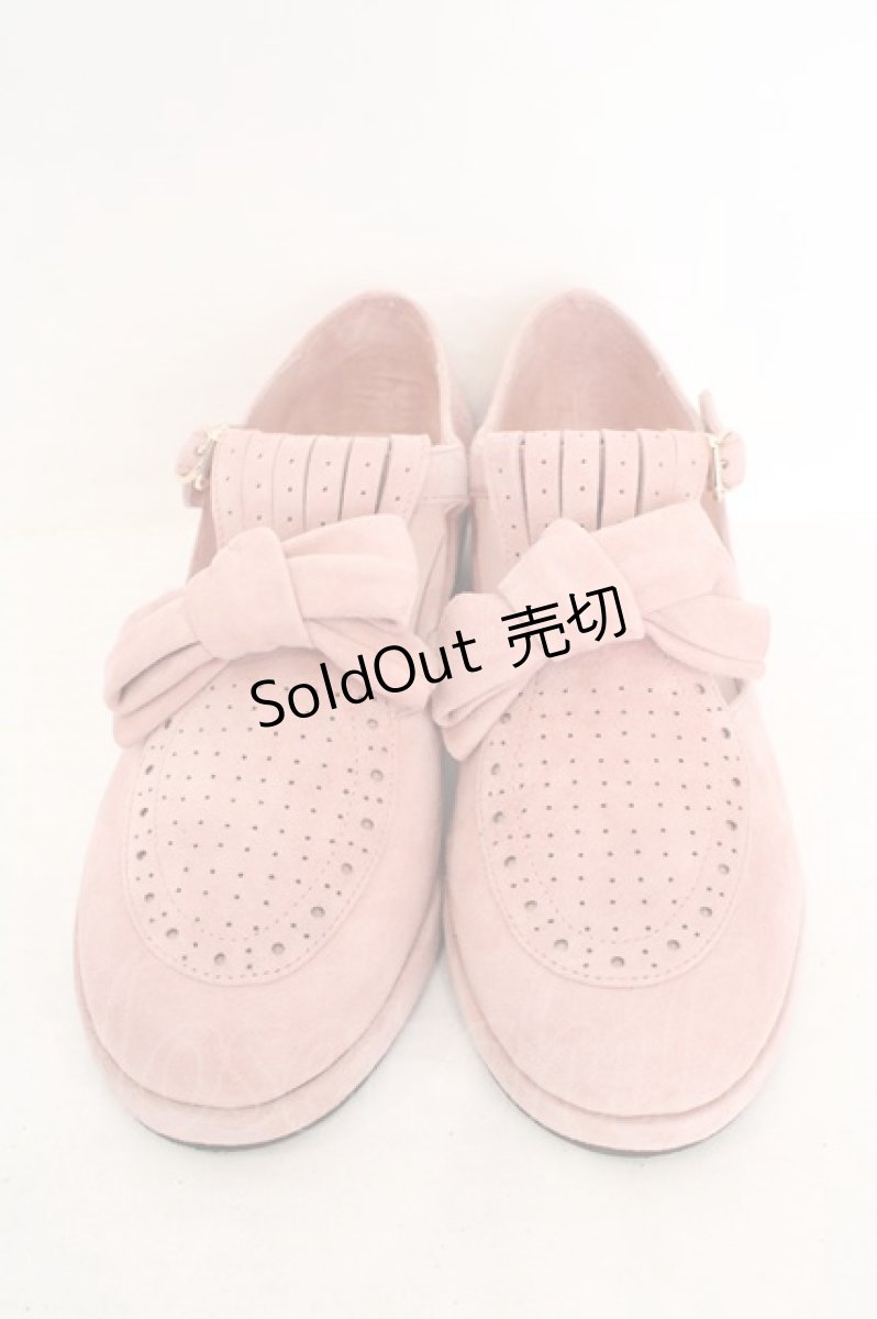 画像2: PINK HOUSE / スウェードパンチングシューズ 3(M) ピンク O-26-08-12-083-LO-SH-OW-OS (2)
