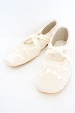 画像1: merry jenny / petit ribbonシアーバレエシューズ M アイボリー O-26-08-12-084-LO-SH-IG-OS (1)