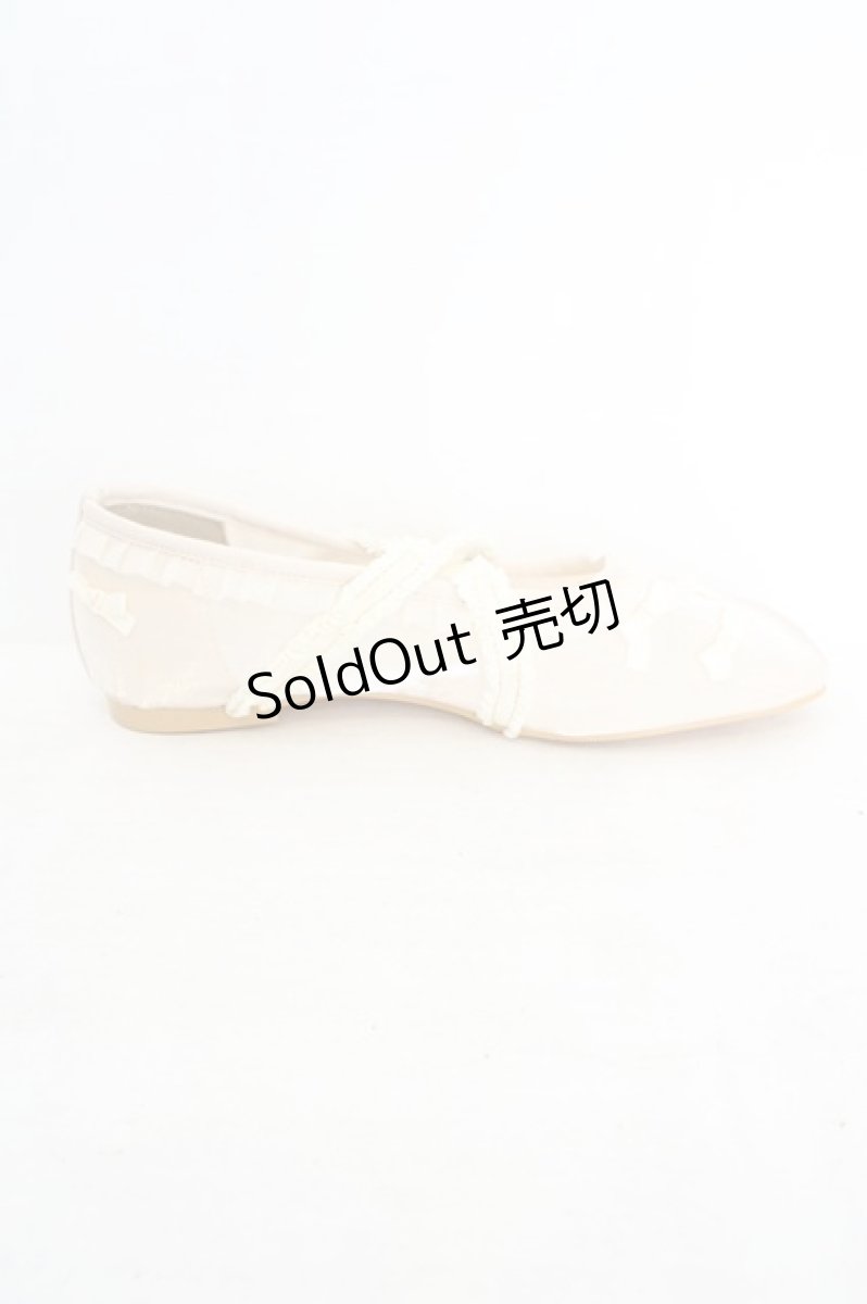 画像5: merry jenny / petit ribbonシアーバレエシューズ M アイボリー O-26-08-12-084-LO-SH-IG-ZT0814W (5)