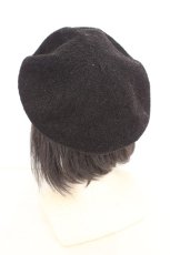 画像3: axes femme / フラワーピン付きサーモベレー 57.5cm クロ O-26-08-12-013-AX-TO-OW-OS (3)