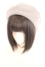 画像1: axes femme / 巻き薔薇サマーベレー帽 57.5cm グレー O-26-08-12-017-AX-AC-OW-OS (1)