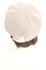 画像3: axes femme / 巻き薔薇サマーベレー帽 57.5cm グレー O-26-08-12-017-AX-AC-OW-OS (3)