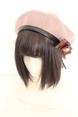 画像1: axes femme / リボンブローチ付きサマーベレー 57.5cm ピンク O-26-08-12-019-AX-AC-OW-OS (1)