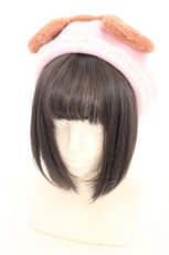 画像1: CHIP CLIP / 五月アイ　クマモチーフバスクベレー 57.5cm ピンク O-26-08-12-023-LO-AC-OW-OS (1)
