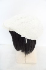 画像2: merry jenny / lace hunting cap  シロ O-26-08-12-003-LO-AC-IG-OS (2)