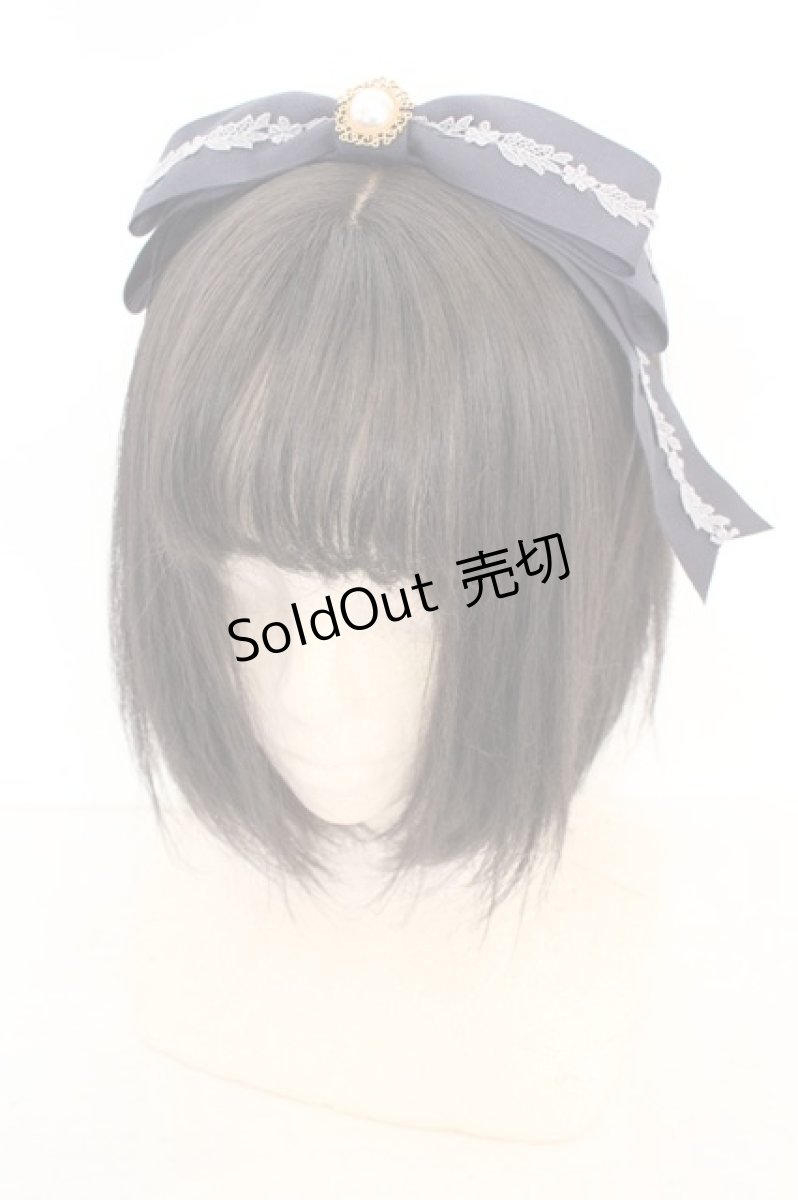 画像1: Amavel / Tea Leavesカチューシャ  ネイビー O-26-08-12-029-CA-AC-IG-OS (1)