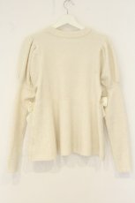 画像3: melume / リボンデコレーションペプラムニット M アイボリー O-26-08-13-029-LO-TO-IG-OS (3)