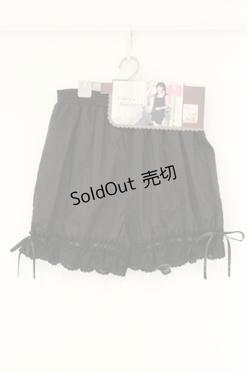 画像1: Kurumi Collaboration / CLK*メンドロワーズ フェアリーズブーケドロワーズ M クロ O-26-08-13-030-LO-PA-IG-OS (1)