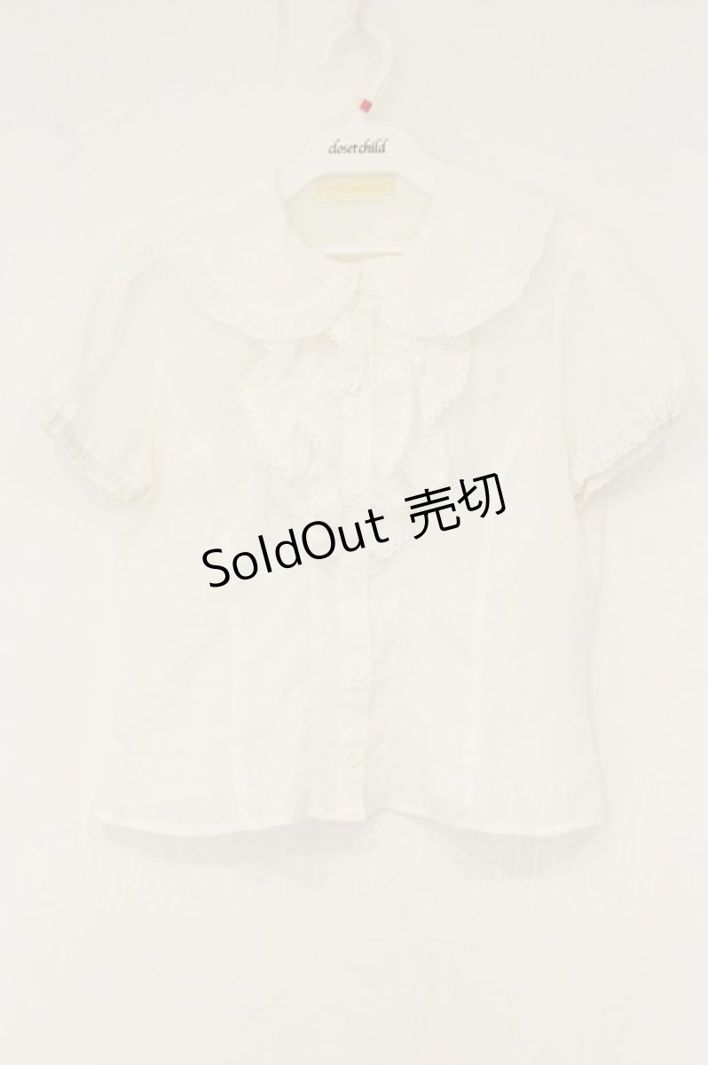 画像1: metamorphose / エッグアートジャンパースカートセットのブラウス  シロ O-26-08-13-035-ME-OP-IG-OS (1)