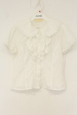 画像1: metamorphose / エッグアートジャンパースカートセットのブラウス  シロ O-26-08-13-035-ME-OP-IG-OS (1)