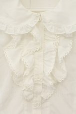 画像2: metamorphose / エッグアートジャンパースカートセットのブラウス  シロ O-26-08-13-035-ME-OP-IG-OS (2)