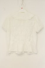 画像4: metamorphose / エッグアートジャンパースカートセットのブラウス  シロ O-26-08-13-035-ME-OP-IG-OS (4)