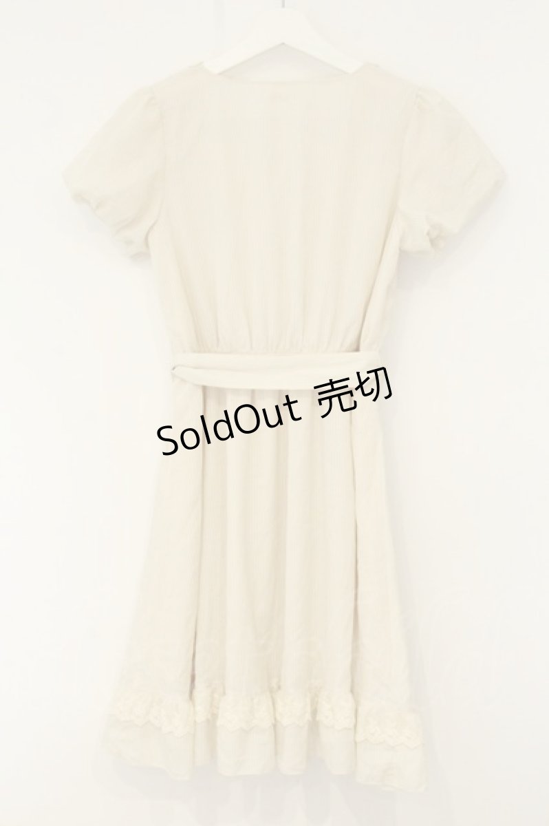 画像3: axes femme / シャドーストライプワンピース M キナリ O-26-08-13-039-AX-TO-OW-OS (3)