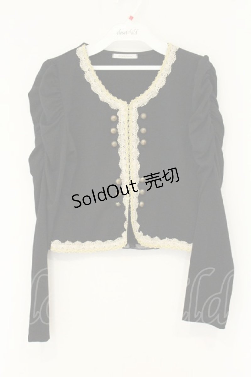 画像1: axes femme / ナポレオン風カーデ M クロ O-26-08-13-051-AX-TO-OW-OS (1)
