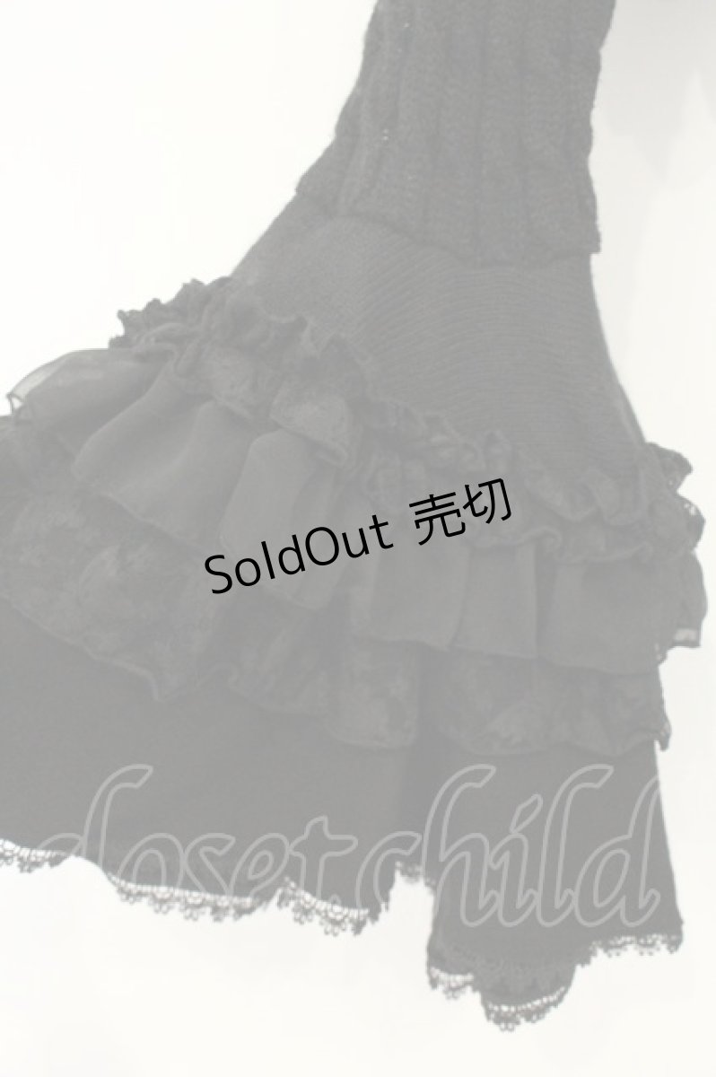 画像3: FRILL / 姫袖ニットボレロ  ブラック O-26-08-13-005-HN-TO-IG-OS (3)