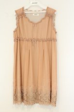 画像1: INGEBORG / 裾刺繍ドットチュニックワンピース 11号 ピンク O-26-08-13-066-LO-OP-OW-OS (1)