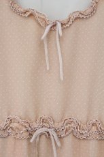 画像2: INGEBORG / 裾刺繍ドットチュニックワンピース 11号 ピンク O-26-08-13-066-LO-OP-OW-OS (2)