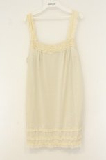 画像1: INGEBORG / チュールフリル使いキャミチュニック 11号 アイボリー O-26-08-13-067-LO-TO-OW-OS (1)