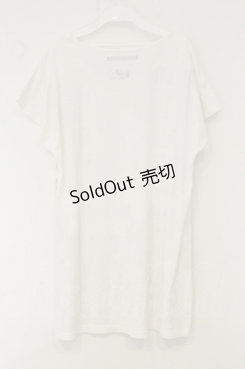 画像4: h.NAOTO / 箔プリントTシャツ  ホワイト O-26-08-13-007-HN-TS-IG-OS (4)