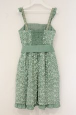 画像3: axes femme / カットワーク刺繍ワンピース M グリーン O-26-08-13-093-AX-OP-IG-OS (3)