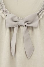 画像2: axes femme / シフォンリボンタンクトップ M グレー O-26-08-13-104-AX-TO-IG-OS (2)