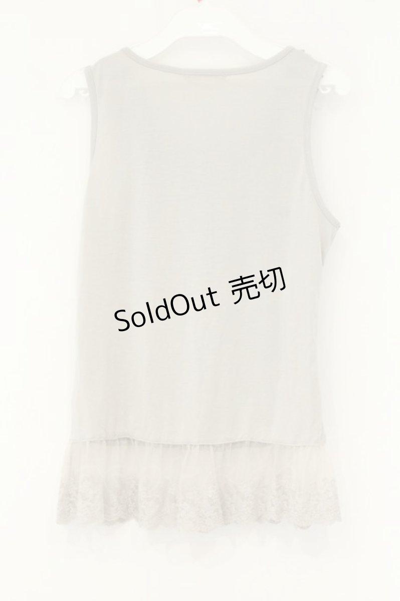 画像4: axes femme / シフォンリボンタンクトップ M グレー O-26-08-13-104-AX-TO-IG-OS (4)