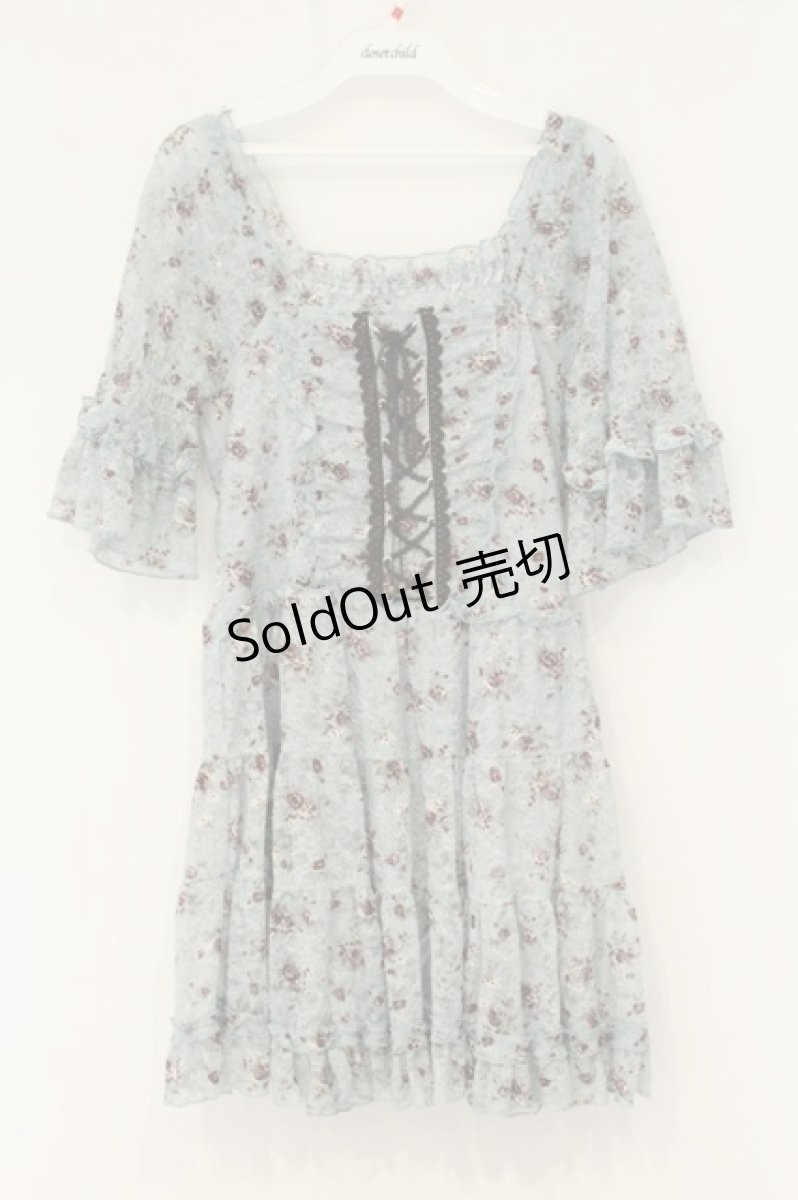 画像1: axes femme / レース花柄チュニック M サックス O-26-08-13-107-AX-OP-IG-OS (1)