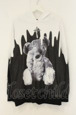 画像1: TRAVAS TOKYO / OOZY BEAR プルオーバーパーカー F ブラックｘホワイト O-26-08-13-115-PU-TO-YM-OS (1)