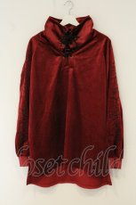画像1: REFLEM / ベロアスタンドネックプルオーバーカットソー F レッド O-26-08-13-116-PU-TO-YM-OS (1)