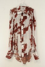 画像1: NAOTO SEVEN / bloody rose blouse  ホワイト×ワイン O-26-08-13-010-HN-BL-IG-OS (1)