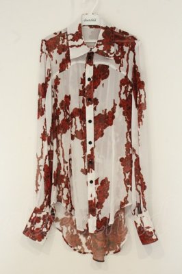 Preview of bloody rose blouse  ホワイト×ワイン