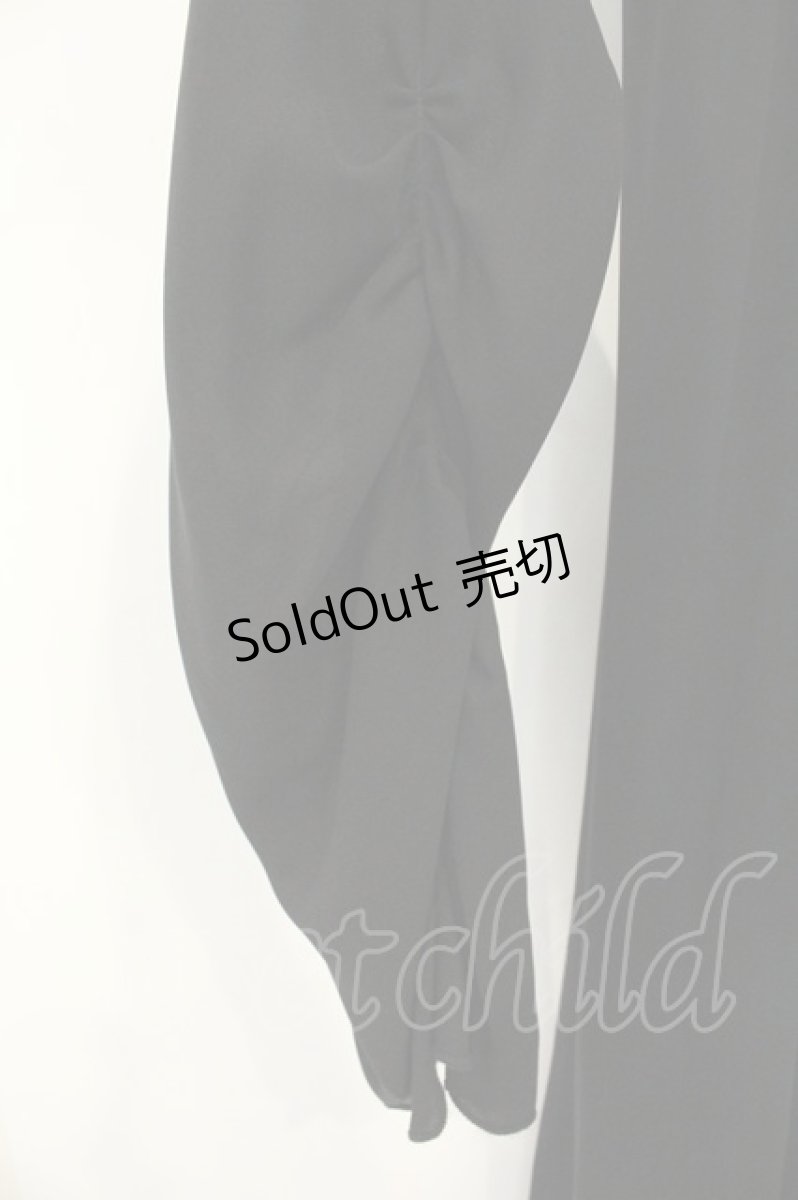 画像3: h.NAOTO / Super long drape hoodie（スーパーロングドレープフーディ）  ブラック O-26-08-13-012-HN-JA-IG-OS (3)