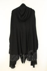 画像4: h.NAOTO / Super long drape hoodie（スーパーロングドレープフーディ）  ブラック O-26-08-13-012-HN-JA-IG-OS (4)