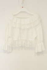 画像4: merry jenny / スカラップfrillボレロ  シロ O-26-08-13-015-LO-TO-IG-OS (4)