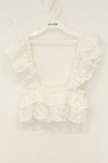 画像1: merry jenny / 新宿店限定販売 レースティアードビスチェ  シロ O-26-08-13-016-LO-TO-IG-OS (1)
