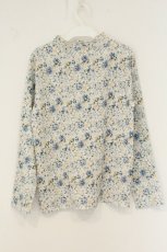 画像3: merry jenny / tiny flower tops（タイニーフラワートップス）  アイボリー×ブルー系 O-26-08-13-021-LO-TO-IG-OS (3)