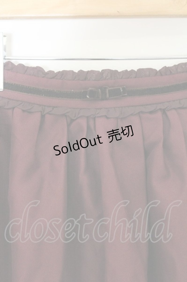 画像2: axes femme / うさぎフロッキースカート M ワイン O-26-08-14-030-AX-SK-IG-OS (2)