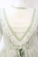 画像2: Miss Point / 花咲くあの日の君 ワンピース(タイプ4) M ライトグリーン×シロ O-26-08-14-008-LO-OP-IG-OS (2)
