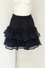 画像1: axes femme POETIQUE / ボリュームティアードミニスカート M ネイビー O-26-08-14-010-AX-SK-OW-OS (1)