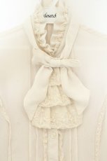 画像2: Innocent World / 梨地リボンブラウス M キナリ O-26-08-14-015-IW-BL-OW-OS (2)