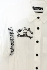 画像2: Candy Stripper / LIVE IN HARMONY シャツワンピース M シロ O-26-08-14-017-PU-OP-IG-OS (2)