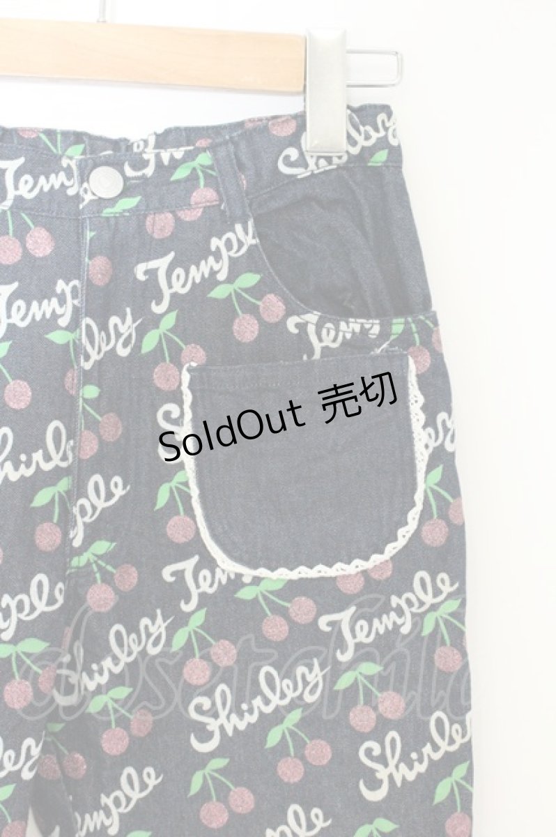 画像2: Shirley Temple / チェリーラインデニムパンツ 160cm インディゴ O-26-08-14-018-ET-PA-IG-OS (2)