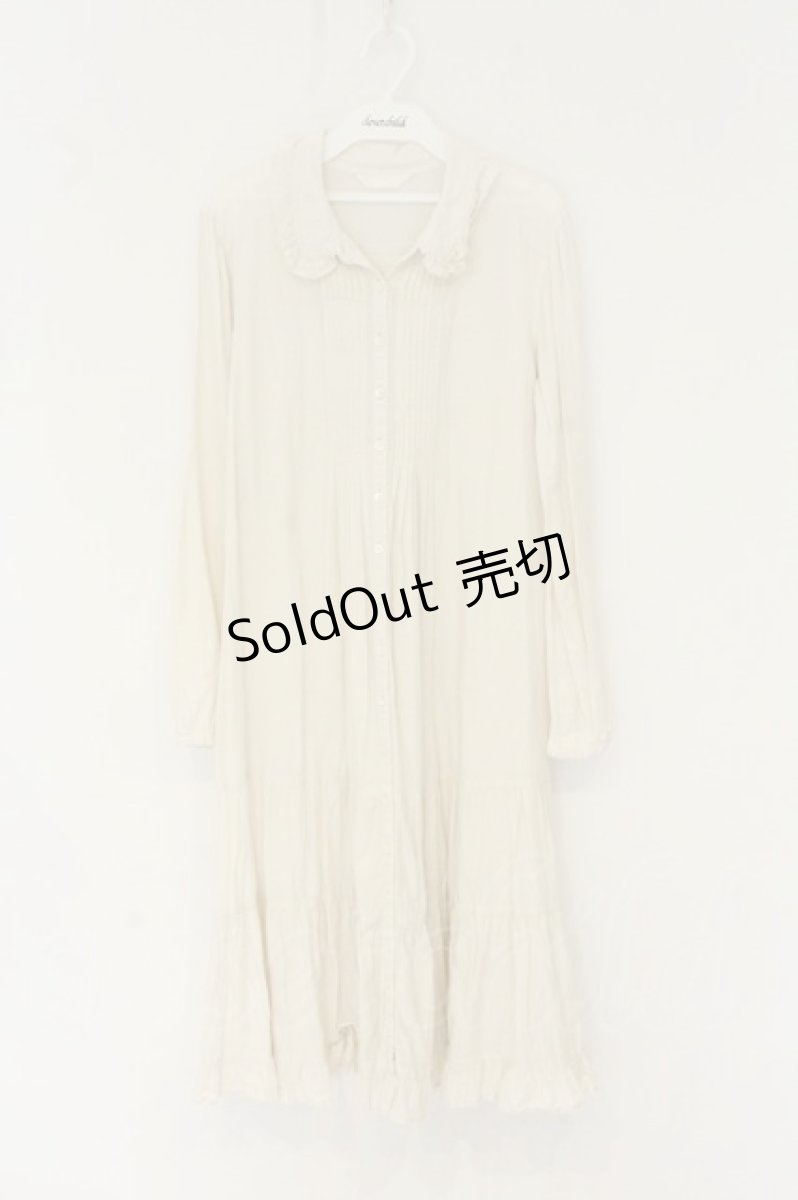 画像1: PINK HOUSE / フロントピンタックシャツワンピース 生成り O-26-08-14-023-LO-OP-IG-OS (1)