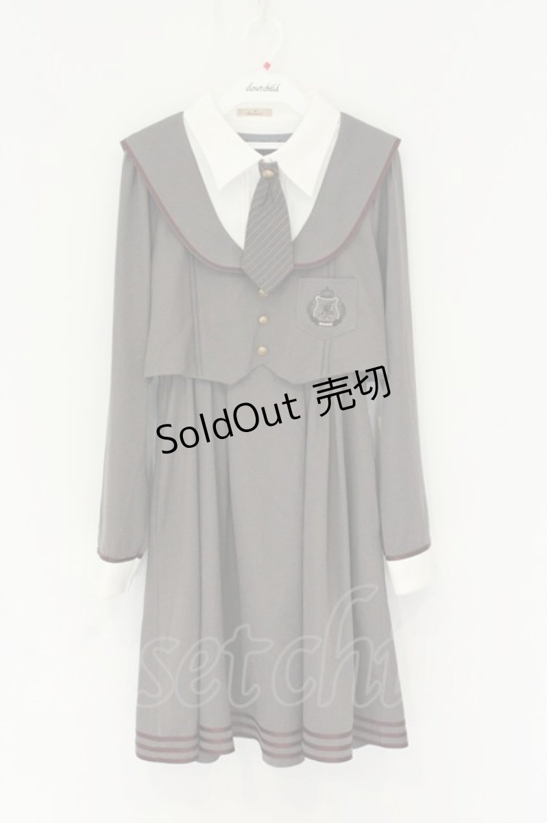画像1: Amavel / Traditional Academyボレロセーラーワンピース グレー O-26-08-14-024-CA-OP-IG-OS (1)